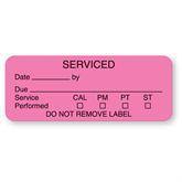 Equipment Service and Inspection Labels Serviced Labels • 2.25"W x 0.875"H ,420 / roll - Axiom Medical Supplies