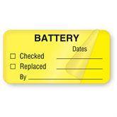 Equipment Service and Inspection Labels Battery Maintenance Labels • Self-laminating • 2"W x 1"H ,500 / roll - Axiom Medical Supplies