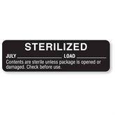 Sterilized and Sterilized Expiration Labels July • Black ,320 / roll - Axiom Medical Supplies