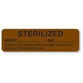 Sterilized and Sterilized Expiration Labels August • Brown ,320 / roll - Axiom Medical Supplies