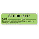 Sterilized and Sterilized Expiration Labels March • Light Green ,320 / roll - Axiom Medical Supplies