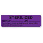 Sterilized and Sterilized Expiration Labels February • Purple ,320 / roll - Axiom Medical Supplies