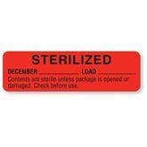 Sterilized and Sterilized Expiration Labels December • Red ,320 / roll - Axiom Medical Supplies