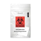 6" x 9" Transparent Clear with Absorbent Pad 2-Pocket Zip-Closure Biohazard Specimen Bags 6" x 9" Transparent Clear with Absorbent Pad ,1000 / pk - Axiom Medical Supplies