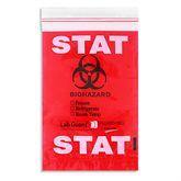 Destroyable BioHazard Symbol Triple-Wall TearZone STAT Bags STAT Bag ,1000 / pk - Axiom Medical Supplies