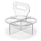 MarketLab Rotating Wash Bottle Holders MarketLab Quad Rotating Wash Bottle Holder • 8.5"W x 8.5"D x 9"H ,1 Each - Axiom Medical Supplies