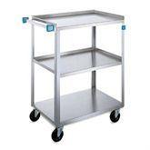 Standard Duty Stainless Steel Carts 3 Shelves • 18.375"W x 30.75"L x 33"H ,1 Each - Axiom Medical Supplies