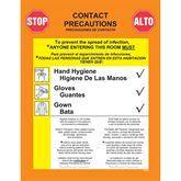 Patient Room Precautions Labels Standard Contact ,50 / pk - Axiom Medical Supplies