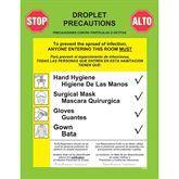 Patient Room Precautions Labels Droplet ,50 / pk - Axiom Medical Supplies