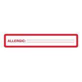 Patient Chart Labels Allergic Labels • 5.5"W x 1"H ,175 / roll - Axiom Medical Supplies