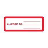 Patient Chart Labels Allergic To: Labels • 3"W x 1.125"H • White ,320 / roll - Axiom Medical Supplies