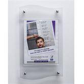 MarketLab Frost Framed Document Holder Single Document Frost Frame • 10.875"W x 1.625"D x 18.875"H ,1 Each - Axiom Medical Supplies