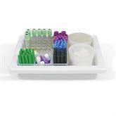 MiniTray Phlebotomy Tray with 20-Well/13mm Tube Rack 20-Well Tube Rack • Up to 13mm Tubes ,1 Each - Axiom Medical Supplies