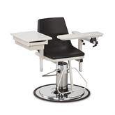 Hydraulic Blood Draw Chair with ClintonClean Armrests &amp; Side Drawer With Side Drawer • 37"W x 17"D ,1 Each - Axiom Medical Supplies
