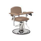 Padded Hydraulic Blood Draw Chair Without Side Drawer • 30.75"W x 30"D x 49"H ,1 Each - Axiom Medical Supplies