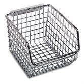 Wire Mesh Hang and Stack Bins 4.25"W x 5.25"D x 3"H ,1 Each - Axiom Medical Supplies