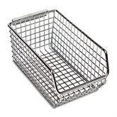 Wire Mesh Hang and Stack Bins 4.25"W x 7.25"D x 3"H ,1 Each - Axiom Medical Supplies