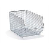 Wire Mesh Hang and Stack Bins 16.25"W x 14.5"D x 7"H ,1 Each - Axiom Medical Supplies