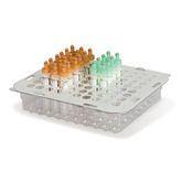 Disposable Tube Rack Disposable Tube Rack • Holds 80 16mm Tubes ,10 / pk - Axiom Medical Supplies
