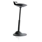 Muvman Ergonomic Perching Stool Black Frame • Black Vinyl Seat ,1 Each - Axiom Medical Supplies