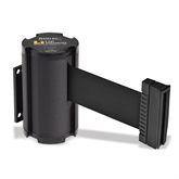 Wall-Mount Safety Barriers 7' Black Finish w/Black Belt ,1 Each - Axiom Medical Supplies