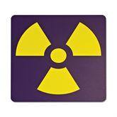 Yellow on Grape Radiation Symbol Plaque Radiation Symbol ,1 Each - Axiom Medical Supplies