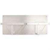 Aluminum Bedpan Racks Double • 12”H x 28”W ,1 Each - Axiom Medical Supplies