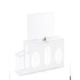 MarketLab Health &amp; Hygiene Centers With Landscape Sign Holder • 18.5"W x 4.625"D x 19.75"H ,1 Each - Axiom Medical Supplies