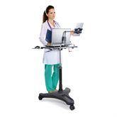 Sit/Stand Mobile Laptop Workstations Workstation with Tablet Holder ,1 Each - Axiom Medical Supplies