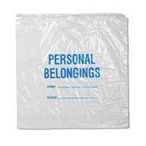 Tiger Medical Patient Belonging Bags Personal Belonging Bag • Clear ,250 / pk - Axiom Medical Supplies