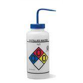 Distilled Water 1000mL Vented RTK GHS Wash Bottle Distilled Water ,2 / pk - Axiom Medical Supplies