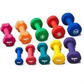 Durable Dumbbell set with Cast-Iron Core Neoprene Coated Dumbbell Set of 10 ,1 Each - Axiom Medical Supplies