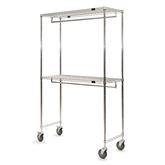 Two-Shelf Tote Rack 48"W x 18"D x 80"H ,1 Each - Axiom Medical Supplies