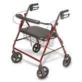 Bariatric Walker Bariatric Imperial Walkabout Rollator • Black Aluminum ,1 Each - Axiom Medical Supplies