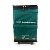 MarketLab Wheeled Specimen Transport Tote Wheeled Specimen Transport • 15.5"W x 9.5"D x 22"H • Green ,1 Each - Axiom Medical Supplies