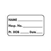 NAME/DOB/DATE Phlebotomy Specimen Receiving Label MarketLab Name/DOB/Date Label, White PK1000 ,1000 / pk - Axiom Medical Supplies
