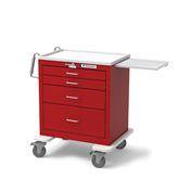 4-Drawer Heavy-Duty Steel Emergency Cart with Accessory Package 4-Drawer with Accessory Pkg • 36"H ,1 Each - Axiom Medical Supplies