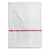 Medical Tray Security Bags 19.25"x22" • Clear with Red Stripe ,20 / pk - Axiom Medical Supplies