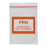 Color-Coded Pharmacy Bags PRN - Return Empty Bag to Pharmacy - 4" x 6" ,100 per Paxk - Axiom Medical Supplies