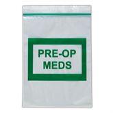 Color-Coded Pharmacy Bags Pre-Op Meds - 4" x 6" ,100 per Paxk - Axiom Medical Supplies