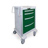 4-Drawer Med Jr Aluminum Cart 4-Drawer with Lever Lock • 39"H ,1 Each - Axiom Medical Supplies