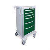 6-Drawer Med Jr Aluminum Carts 6-Drawer with Push-Button Lock • 45"H ,1 Each - Axiom Medical Supplies