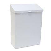 Feminine Hygiene Receptacles Feminine Hygiene Receptacle, White Metal ,1 Each - Axiom Medical Supplies