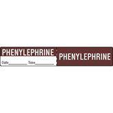 Phenylepherine IV Tubing Medication Label Phenylepherine ,500 / roll - Axiom Medical Supplies