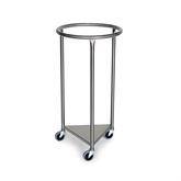 Stainless Steel Round Hamper 18"Dia ,1 Each - Axiom Medical Supplies