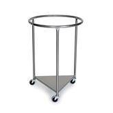 Stainless Steel Round Hamper 25"Dia ,1 Each - Axiom Medical Supplies