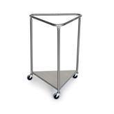 Stainless Steel Triangular Hamper 25"Dia ,1 Each - Axiom Medical Supplies