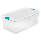 Clear Latchable Boxes 33.875L" x 18.75"W x 13"H • 106qt/100l ,1 Each - Axiom Medical Supplies