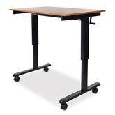 Crank Adjustable Stand Up Desk Black Frame ,1 Each - Axiom Medical Supplies