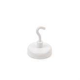 Magnetic Hooks and Clips 1.5"Dia • 14lb Capacity • White ,12 / pk - Axiom Medical Supplies